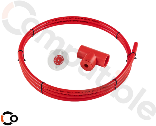 Gömme Tip Başlıklı T Bağlantılı Örnek Alma Kiti + 2mt Naylon Boru